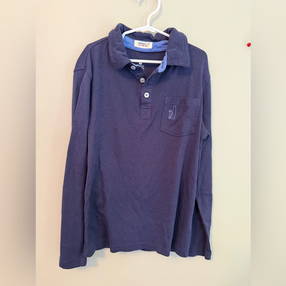 Johnnie-o Navy Long Sleeve Polo Shirt